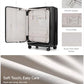 Checked Top Opening Suitcase Bundle