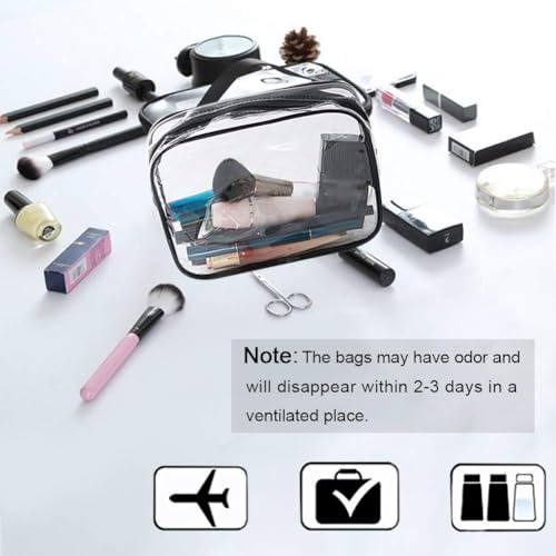 6 Packs Clear Makeup Bags