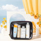TSA Approved Toiletry Bag with Mini Clear Makeup Bag Travel Size Beach Pool Bag Car Accessories for Women Her