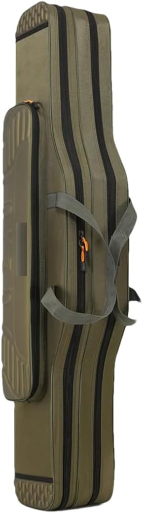Suwequest Fishing Tackle Bag 2-4 Layer 130Cm Lightweight Fish Pole Lure Reel Tools Box Waterproof Storage Durable Case