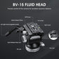 Professional Carbon Fiber Video Tripod with 360° Fluid Head