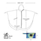Adults Rain Poncho Waterproof Raincoat Hood with Pocket