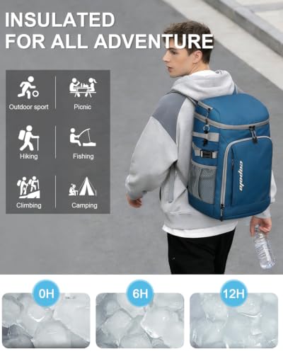 Cooler Backpack Insulated Leak Proof for Women Men Soft Cooler Bag (45 Count)
