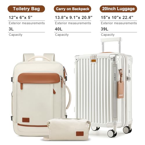 20in Carry On Luggage with Cup Holder and USB Port (3 Count)