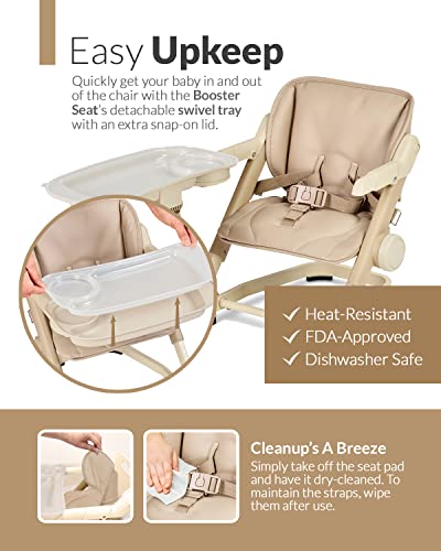 Feed Me 3-in-1 Travel High Chair Booster Seat - Milk Tea
