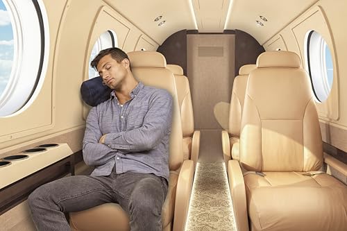 Premium Soft Rolled Travel Blanket Pillow Airplane