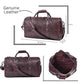 Leather Duffel Bag for Men & Women Travel