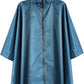 Waterproof Rain Poncho for Women Packable Hooded Raincoat with Pocket