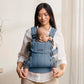 BabyBjörn Baby Carrier Harmony, Woven mélange, Blue | 3-in-1 Ergonomic Baby Carrier; Newborn, Facing-in, Outward-Facing, and Back Carrying Positions Supported (7-40 lbs), Newborn to Toddler