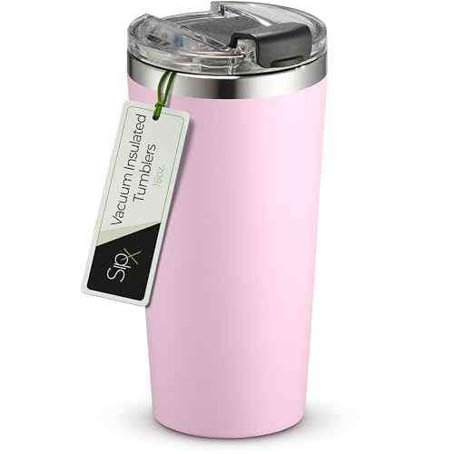 16 oz Insulated Coffee Tumbler with Leakproof Lid