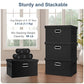 Medium 15" 21 Quart Collapsible Stackable Storage Bins with Lids (3 Count)