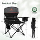2 Pack Portable Camping Chairs for Adults Lawn Chairs Support 250 lbs Black (2 Count)