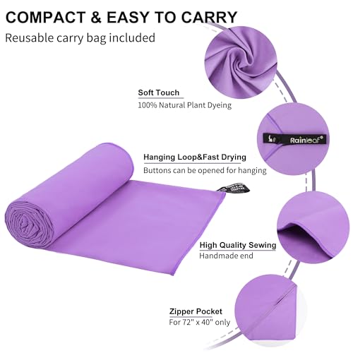 Microfiber Towel Quick Dry Camping & Travel & Gym Towel. Compact