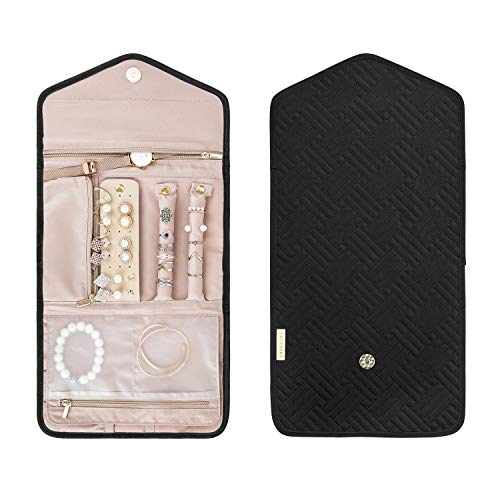 Travel Jewelry Organizer Roll Foldable Jewelry Case