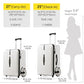 Extra Large Wheels Carry On Luggage Hard Shell Suitcase Top Opening Hardside Frame Travel Luggage with TSA Lock