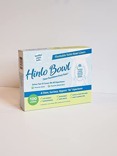 Hinlo Bowl Disposable Toilet Bowl Liners (100 Count)