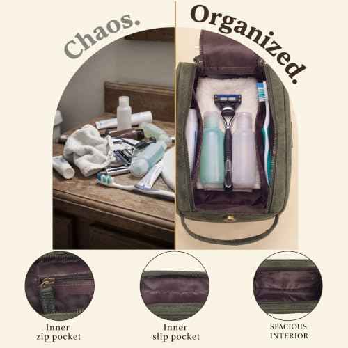 Leather Toiletry Bag for Men