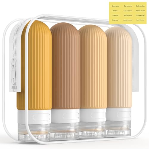Travel Bottles for Toiletries (4 Count)