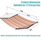 12FT 2 Person Hammock V Shaped Spreader Bar