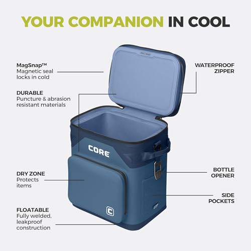 Magnetic Leak Proof 36 Can Soft Cooler with Waterproof Zipper