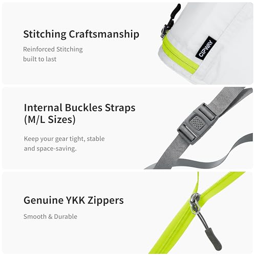 5 Set Packing Cubes for Travel White