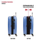 7272 Energie Expandable Hardside Luggage with Spinner Wheels and TSA Lock