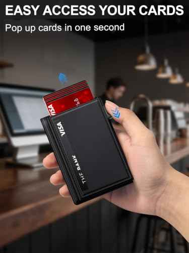 Wallet for Men RFID Blocking Minimalist Card Holder Wallet for 12