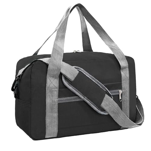 Foldable Carry on Luggage Bag 22x14x9 Personal Item Bag for Airplanes Travel Duffel Bag for Women and Men
