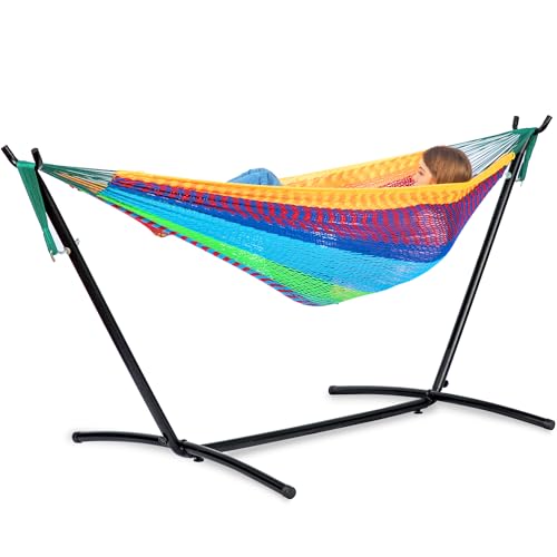 Double Hammock with Stand for Outside