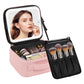 Travel Makeup Bag with LED Mirror