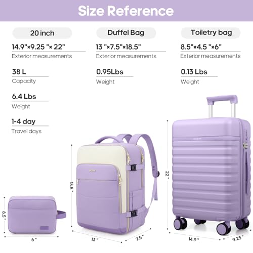 Luggage Sets 3Piece (3 Count)
