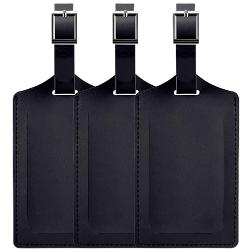 3 Pack Luggage Tags for Suitcases Airplane Travel Essentials (3 Count)