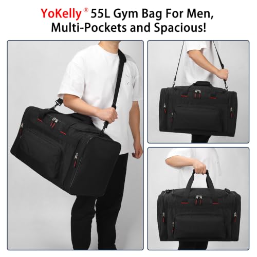 55L Gym Sport Duffle Bag for Men