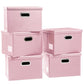 Foldable Storage Bins with Lids [5 (5 Count)