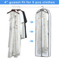 Clear Garment Storage with 4" Gusseted Hanging Covers
