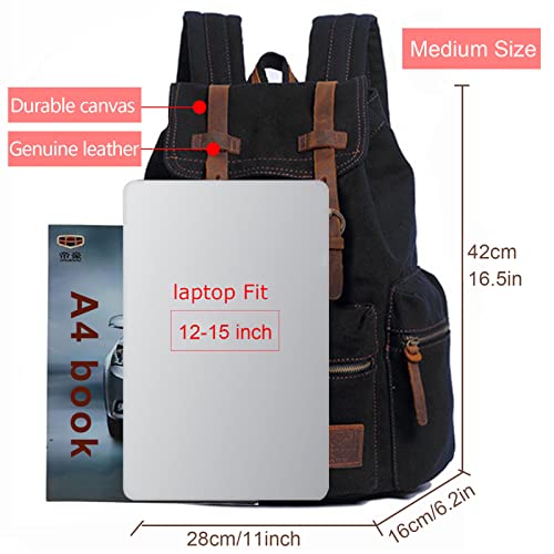 High Capacity Canvas Vintage Backpack