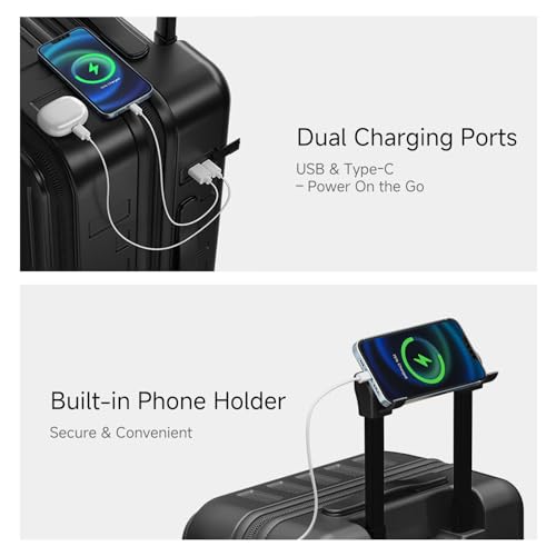 Expandable Lightweight PC Hard Shell Suitcase