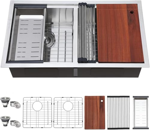 33 Inch Double Bowl Undermount Kitchen Sink
