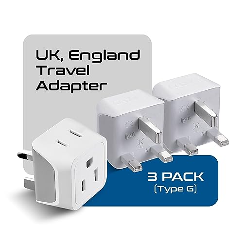 2 in 1 UK Adapters for Travel (3 Count)