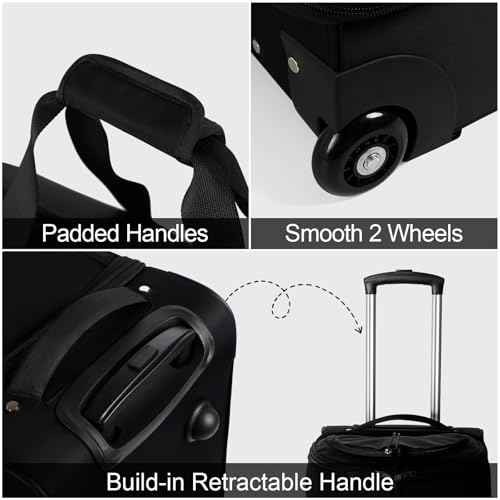 Convertible Garment Travel Bag with Trolley and Wheels