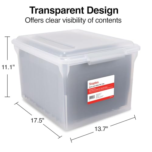 Store & Slide Plastic File Box (2 Count)