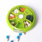 Weekly Pill Organizer 7 Compartment Rotating Pill Box for Daily (2 Count)