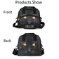 Black Animal Cat Insulated Lunch Bag for Women Girl Reusable Lunch Tote Box With Shoulder Strap Lightweight Thermal Cooler Meal Prep Bag for Work School Office Picnic (print 2)