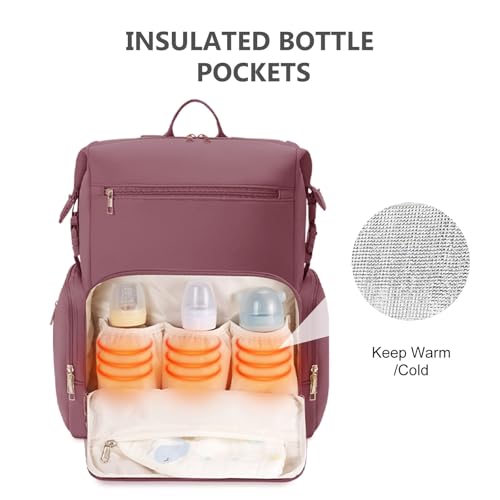 Neoprene Diaper Bag Backpack with Changing Pad