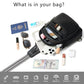 Sling Bag for Women Cross Body Bags Fanny Packs Over the Shoulder Bag Sling Backpack Vegan Leather Trendy Gifts Travel Handbag Black