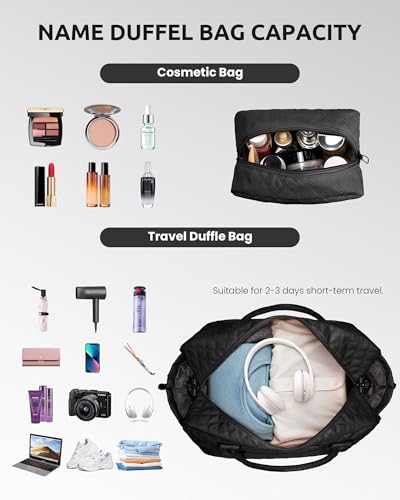 Initial Duffle Bag with Shoe Compartment