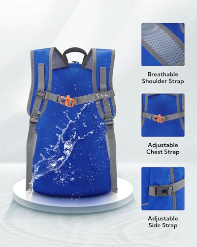Small Lightweight Packable Hiking Backpack Foldable Travel Daypack