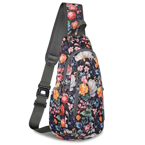 Small Sling Bag Lightweight Crossbody Bag for Easter Gifts Women Men Hiking Backpack Travel Shoulder Bag Chest Daypack for Gym Work Outdoor Sports Mix