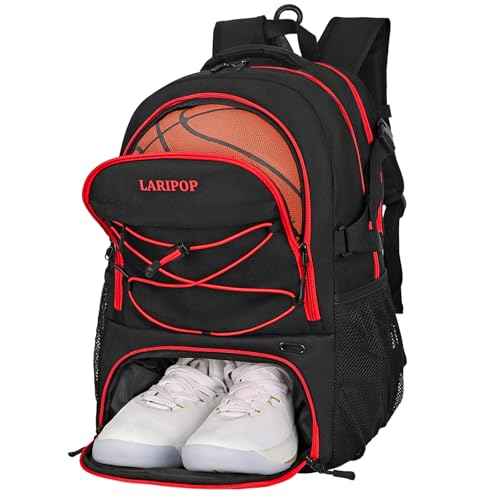 Basketball Backpack Large Sports Basketball Bag with Dedicated Ball Slot & Ventilated Shoe Compartment for Soccer Volleyball Gym Training Travel