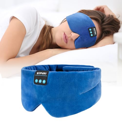 Sleep Mask Bluetooth 5.4 Headphones Soft Wireless Headband Eye Mask Blackout with Microphone